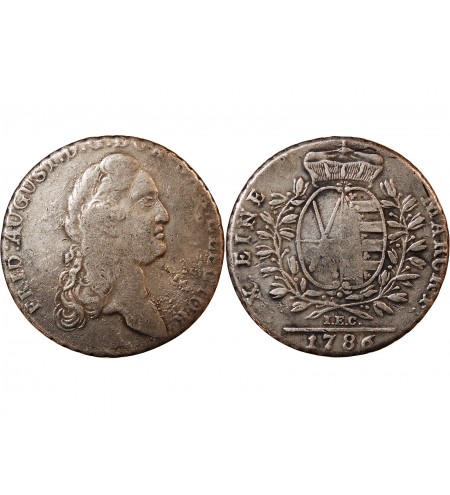 ALLEMAGNE, SAXE, FRIEDRICH AUGUST III - THALER ARGENT 1786 I.E.C.