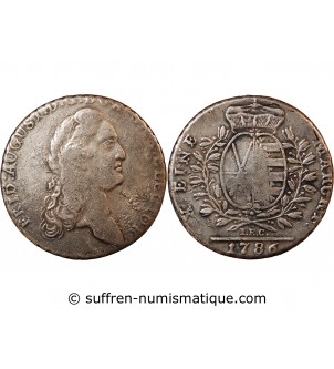ALLEMAGNE, SAXE, FRIEDRICH AUGUST III - THALER ARGENT 1786 I.E.C.