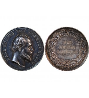ALLEMAGNE, WURTEMBERG, KARL (1864-1891) - MEDAILLE ARGENT 2