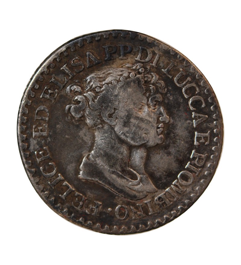 ITALIE, REPUBLIQUE DE LUCQUES, FELIX ET ELISA - 1 FRANCO ARGENT 1806