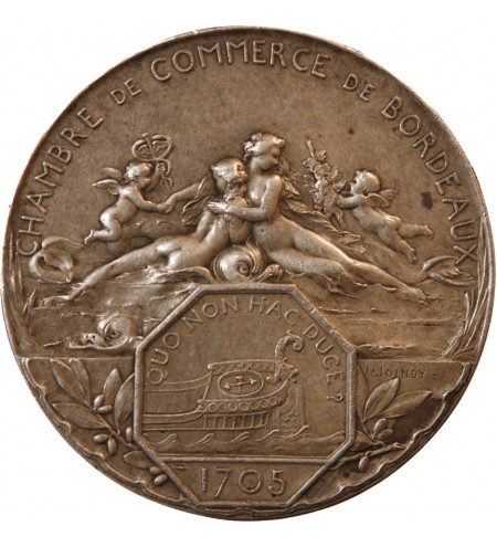 BORDEAUX, CHAMBRE DE COMMERCE – JETON ARGENT 1906