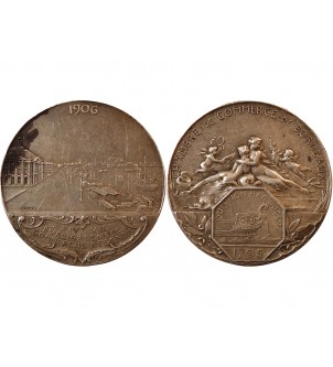 BORDEAUX, CHAMBRE DE COMMERCE – JETON ARGENT 1906 2