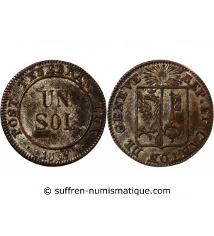 SUISSE, GENÈVE - 1 SOL 1833