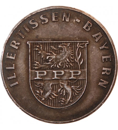 MEDAILLE DE JUMELAGE ARGENT - CARNAC EN BRETAGNE / ILLERTISSEN EN BAVIERE