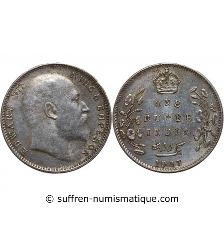 INDE - EDWARDS VII RUPEE 1907