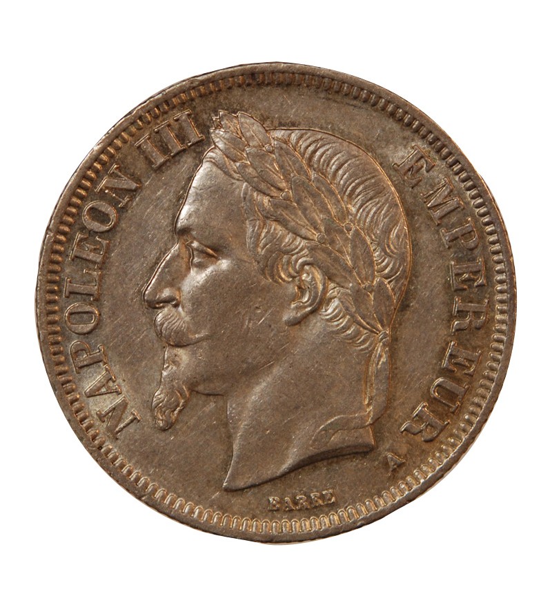 NAPOLEON III - 2 FRANCS ARGENT 1868 A PARIS