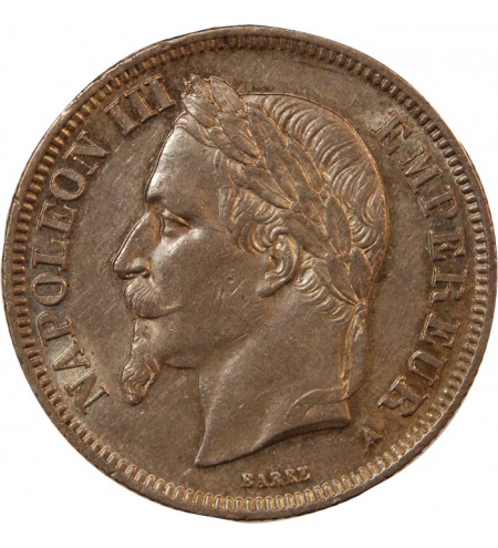 NAPOLEON III - 2 FRANCS ARGENT 1868 A PARIS