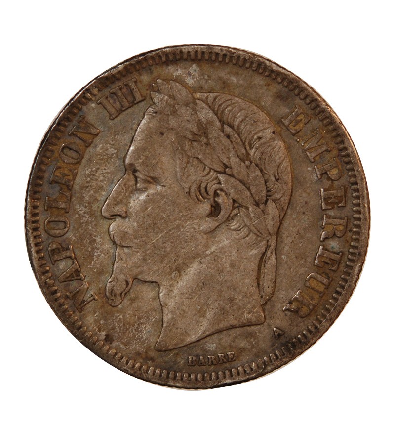 NAPOLEON III - 2 FRANCS ARGENT 1869 A PARIS