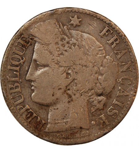 CERES - 2 FRANCS 1871 K BORDEAUX - Avec Légende - Variété Grand K