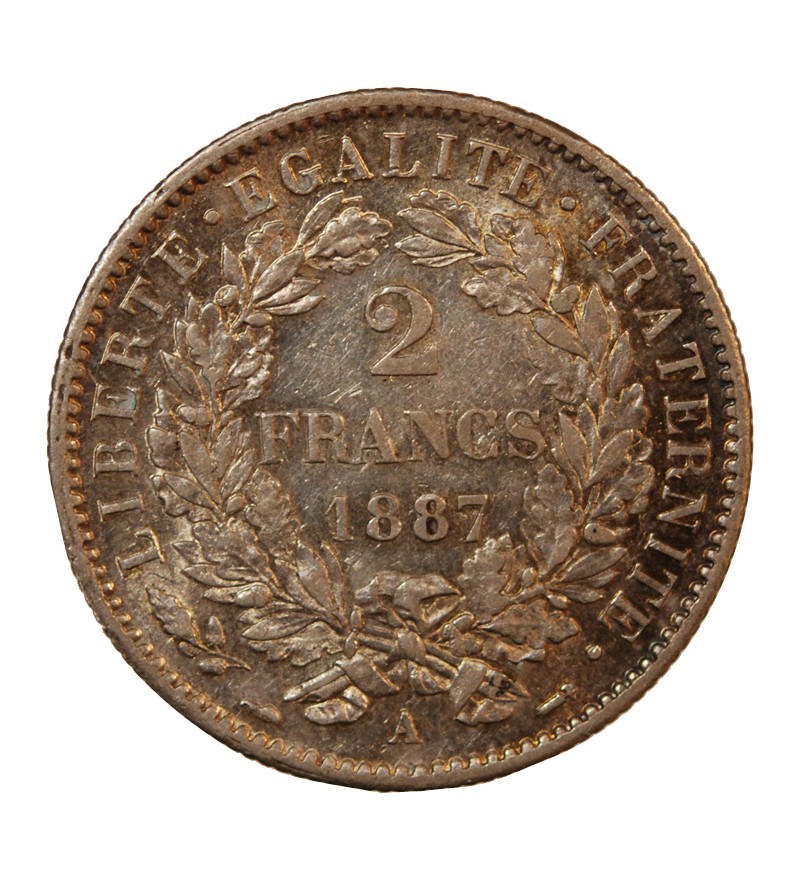 CERES - 2 FRANCS 1887 A PARIS - Avec Légende