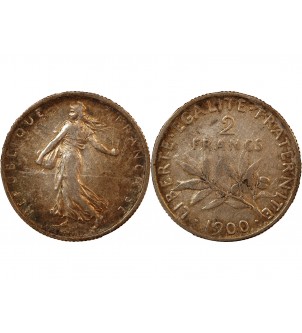 SEMEUSE - 2 FRANCS ARGENT 1900 2