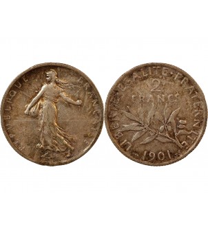 SEMEUSE - 2 FRANCS ARGENT 1901 2