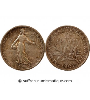 SEMEUSE - 2 FRANCS ARGENT 1901