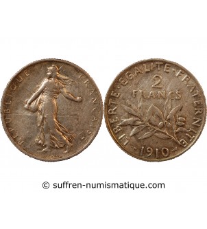 SEMEUSE - 2 FRANCS ARGENT 1910