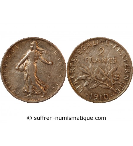 SEMEUSE - 2 FRANCS ARGENT 1910