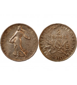 SEMEUSE - 2 FRANCS ARGENT 1910 2