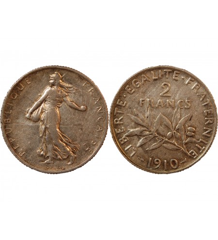 SEMEUSE - 2 FRANCS ARGENT 1910