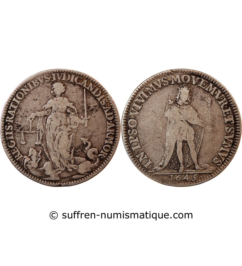 CHAMBRE DES COMPTES D'ARMORIQUE – JETON ARGENT 1645 NANTES