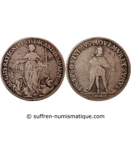 CHAMBRE DES COMPTES D'ARMORIQUE – JETON ARGENT 1645 NANTES