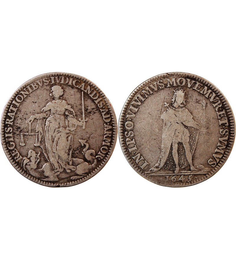 CHAMBRE DES COMPTES D'ARMORIQUE – JETON ARGENT 1645 NANTES