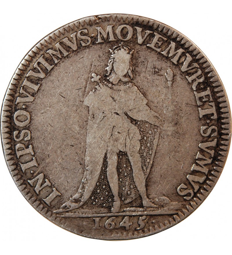 CHAMBRE DES COMPTES D'ARMORIQUE – JETON ARGENT 1645 NANTES