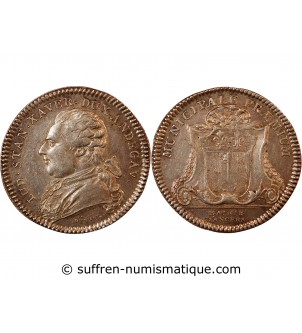 MAIRIE D'ANGERS, LOUIS-STANISLAS-XAVIER – JETON ARGENT n.d.