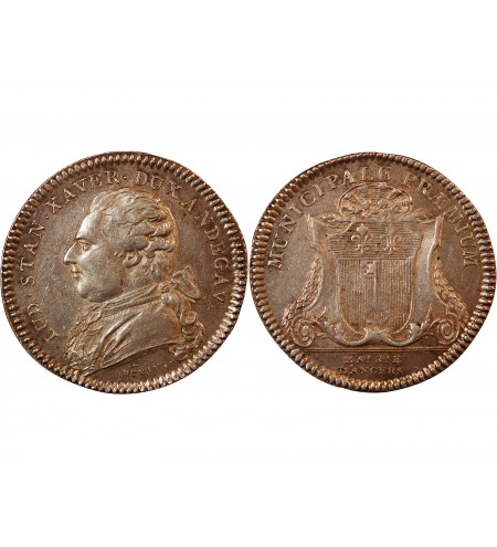 MAIRIE D'ANGERS, LOUIS-STANISLAS-XAVIER – JETON ARGENT n.d.