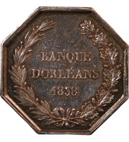 BANQUE D'ORLEANS, LOUIS-PHILIPPE - JETON ARGENT poinçon Main (1845-1860)