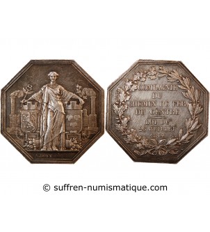 CHEMIN DE FER DU CENTRE - JETON ARGENT - Poinçon Main (1845-1860)