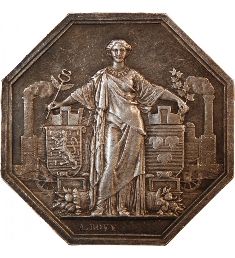 CHEMIN DE FER DU CENTRE - JETON ARGENT - Poinçon Main (1845-1860)