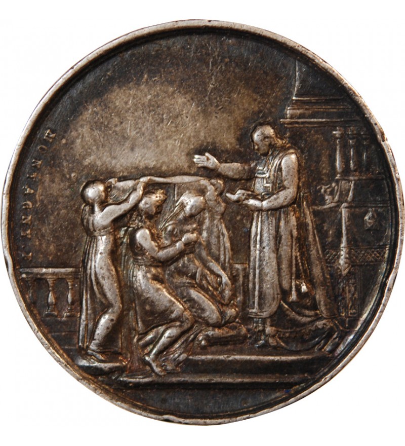 MARIAGE, PRÊTRE BENISSANT - JETON ARGENT poinçon Lampe (1832-1841)