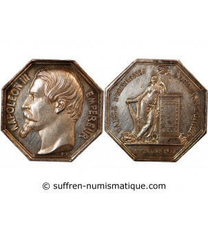 CAISSE D'EPARGNE D'ORLEANS, NAPOLEON III - JETON ARGENT poinçon Main (1845-1860)