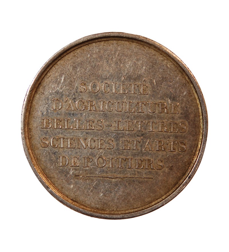 SOCIETE DES BELLES LETTRES DE POITIERS - JETON ARGENT sans poinçon