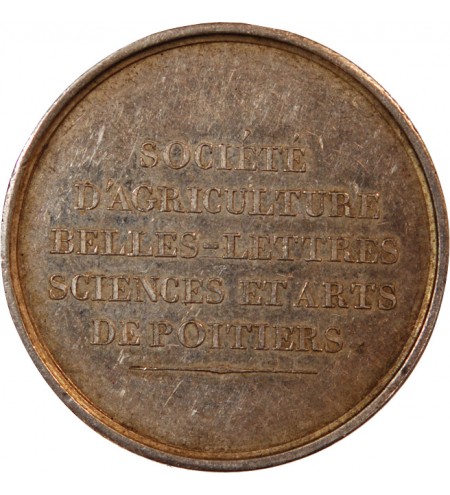 SOCIETE DES BELLES LETTRES DE POITIERS - JETON ARGENT sans poinçon