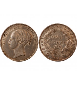 INDE, VICTORIA - RUPEE ARGENT 1840 2