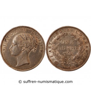INDE, VICTORIA - RUPEE ARGENT 1840