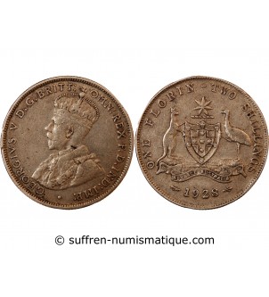 AUSTRALIE, GEORGES V - FLORIN ARGENT 1928