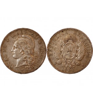 ARGENTINE - 1 PESO ARGENT 1882 2