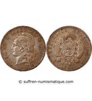 ARGENTINE - 1 PESO ARGENT 1882