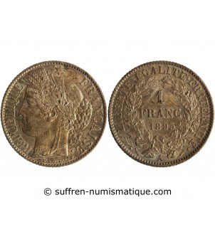 1 FRANC CERES  1895 A PARIS