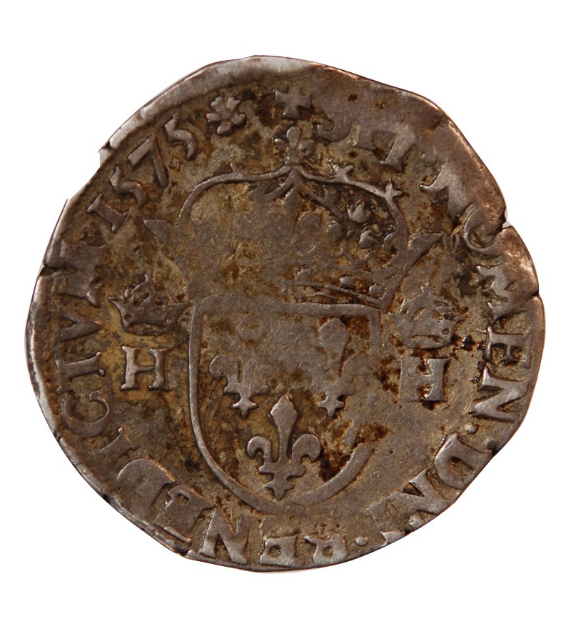 HENRI III - TESTON ARGENT 1575 T NANTES