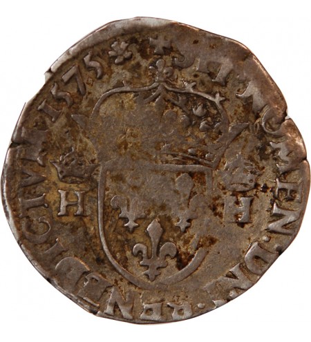 HENRI III - TESTON ARGENT 1575 T NANTES