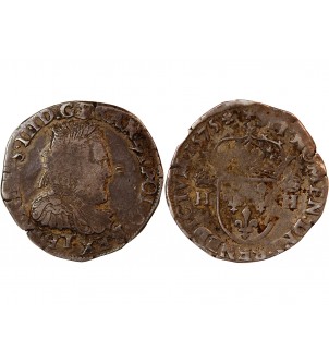 HENRI III - TESTON ARGENT 1575 T NANTES 2