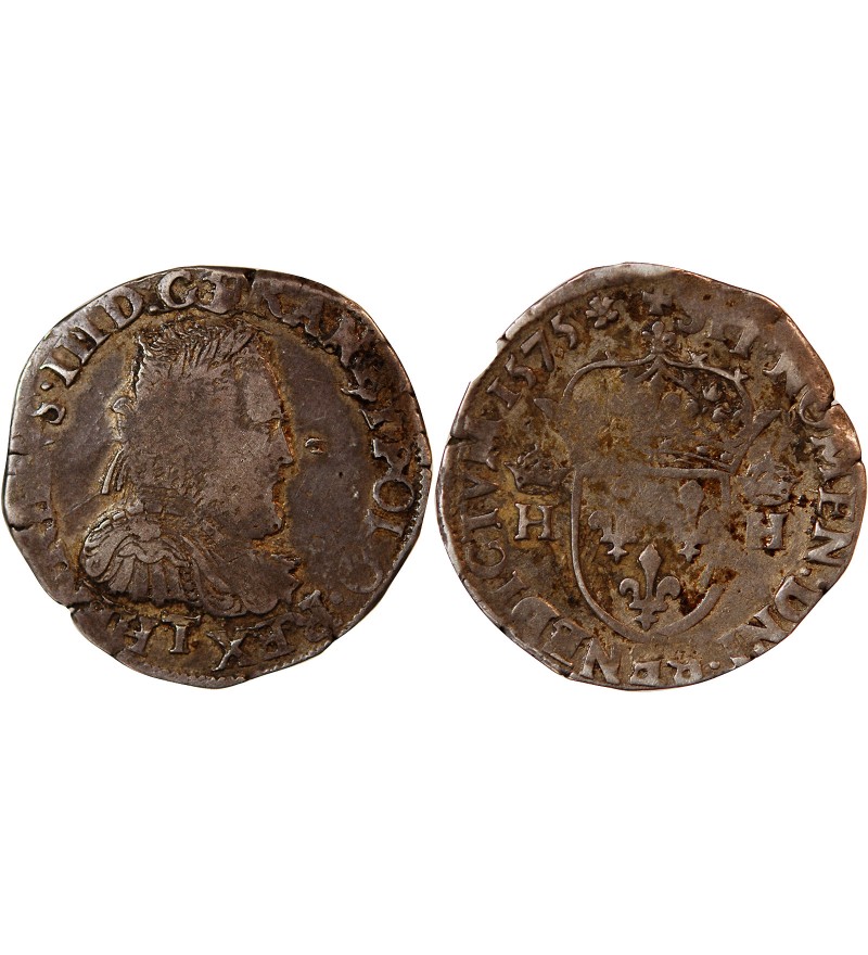 HENRI III - TESTON ARGENT 1575 T NANTES