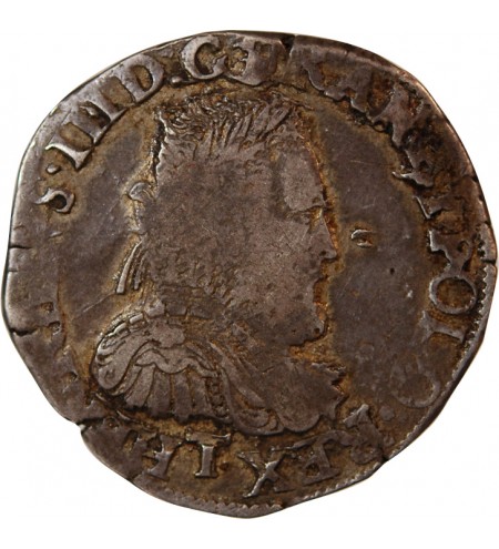 HENRI III - TESTON ARGENT 1575 T NANTES
