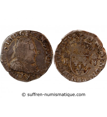 HENRI III - TESTON ARGENT 1575 T NANTES