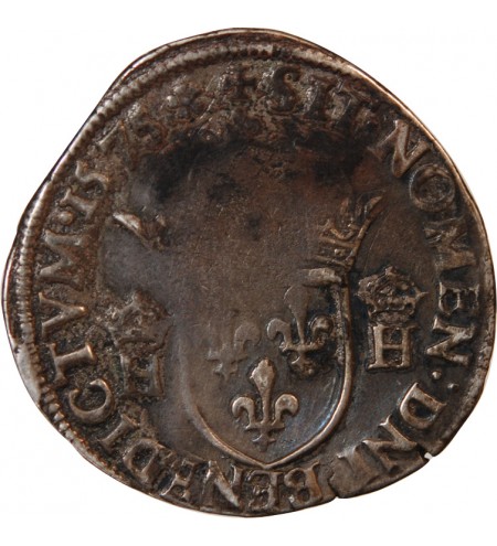 HENRI III - TESTON ARGENT 1575 T NANTES