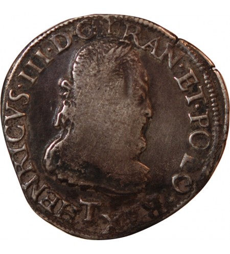 HENRI III - TESTON ARGENT 1575 T NANTES