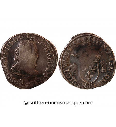 HENRI III - TESTON ARGENT 1575 T NANTES