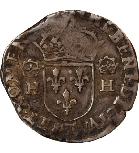 HENRI III - TESTON ARGENT 1575 T NANTES